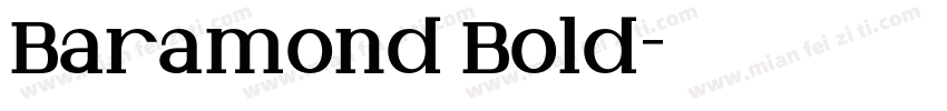 Baramond Bold字体转换